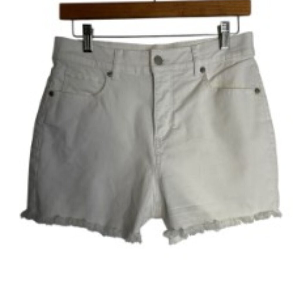 Loft White High Rise Jean Shorts 27